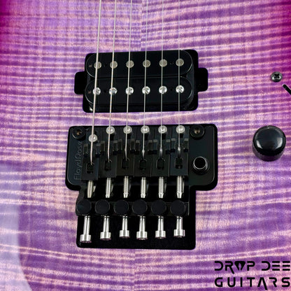 Schecter Custom Shop Sunset Custom-II 24 FR Electric Guitar w/ Case - Purple Burst