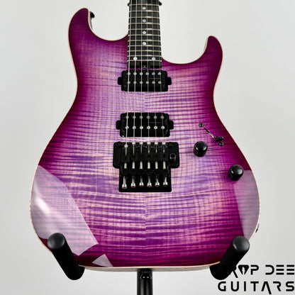 Schecter Custom Shop Sunset Custom-II 24 FR Electric Guitar w/ Case - Purple Burst