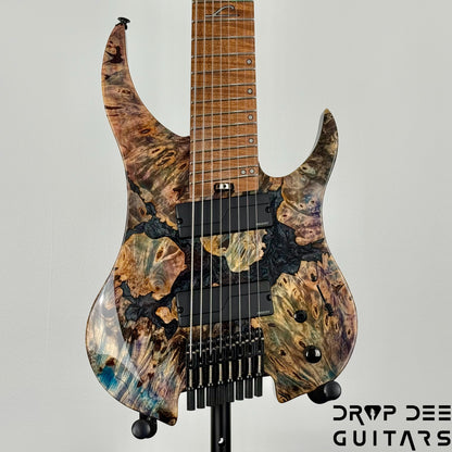 Legator Ghost X8F Multiscale Headless 8-String Electric Guitar w/ Bag - Coral