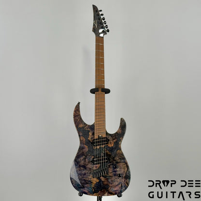 Legator Ninja X6F Multiscale Electric Guitar w/ Bag - Coral