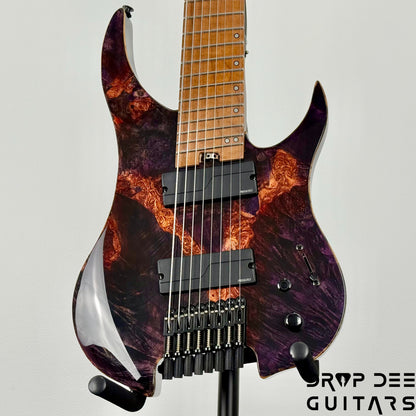 Legator Ghost X8F Multiscale Headless 8-String Electric Guitar w/ Bag - Magma