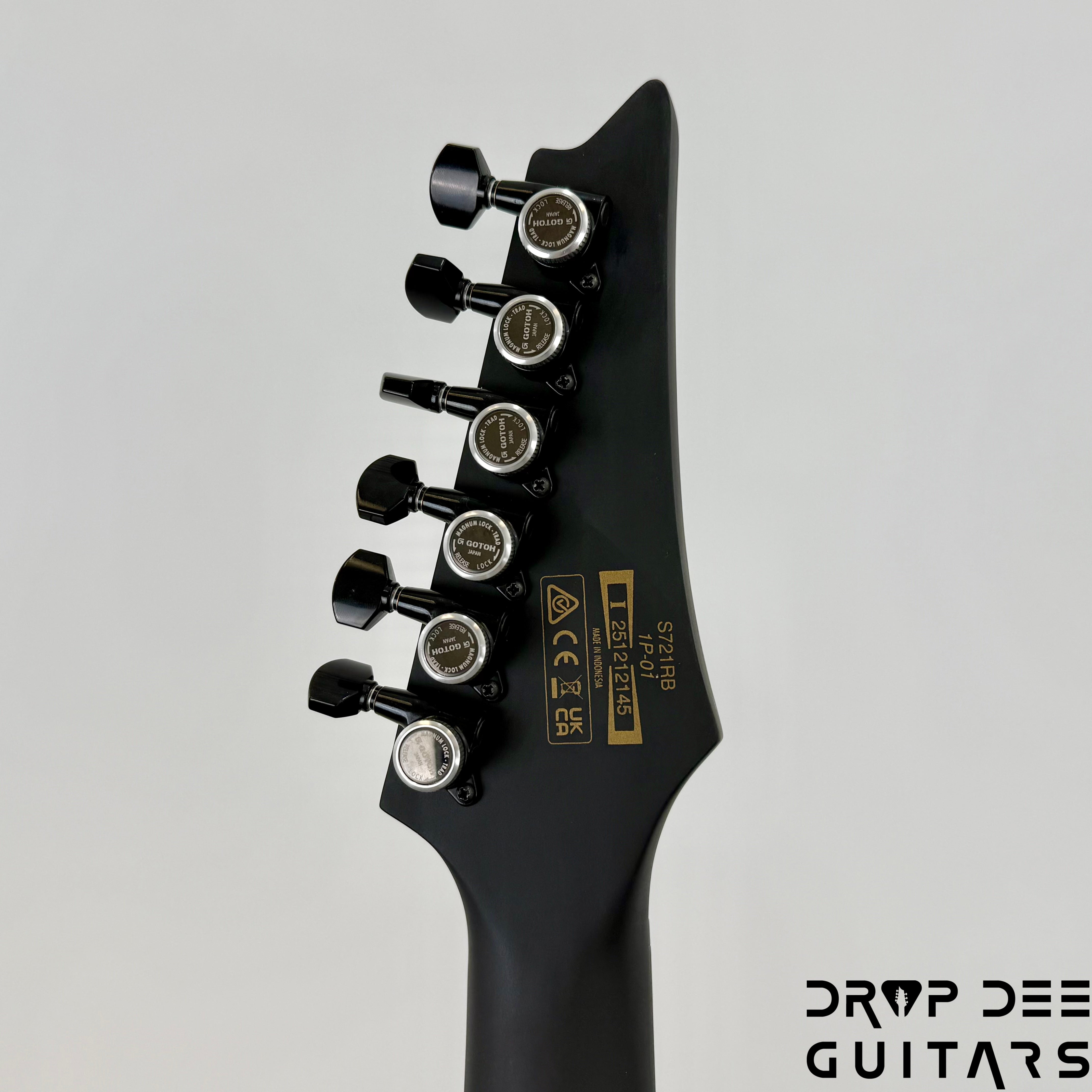 Ibanez Iron Label S721RB Electric Guitar - Black Flat
