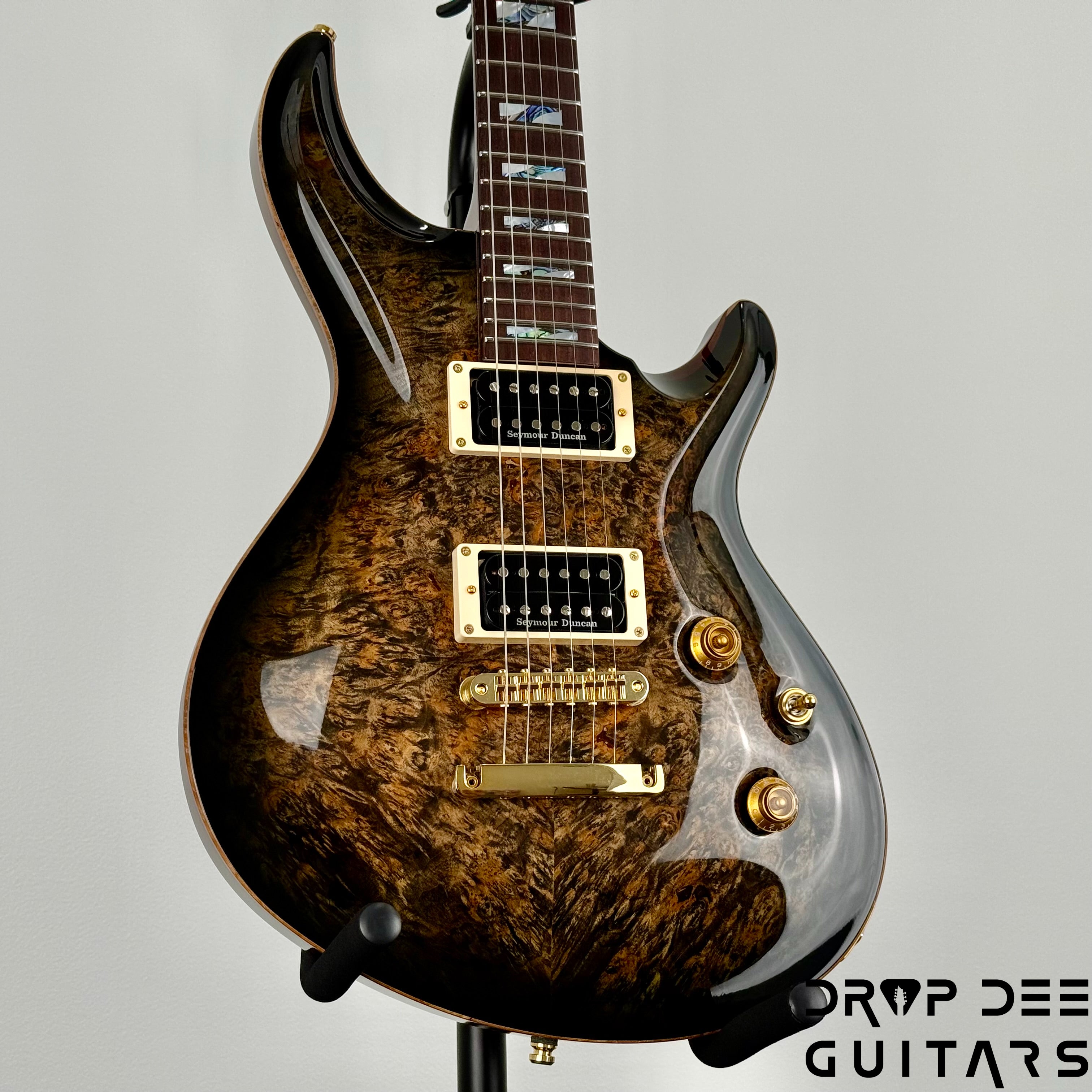 ESP Original Series Mystique CTM Electric Guitar w/ Case - Reptile Black Burst