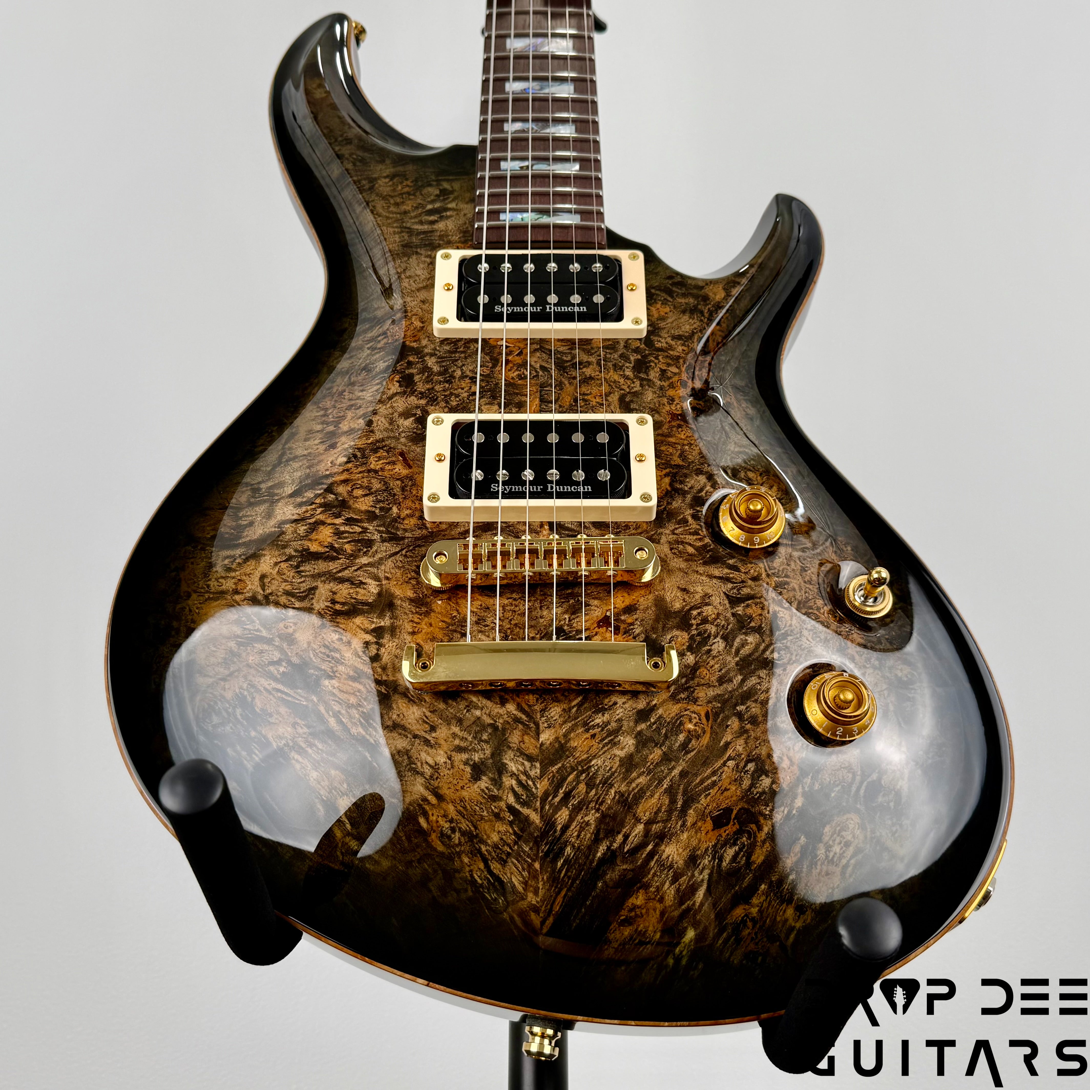 ESP Original Series Mystique CTM Electric Guitar w/ Case - Reptile Black Burst