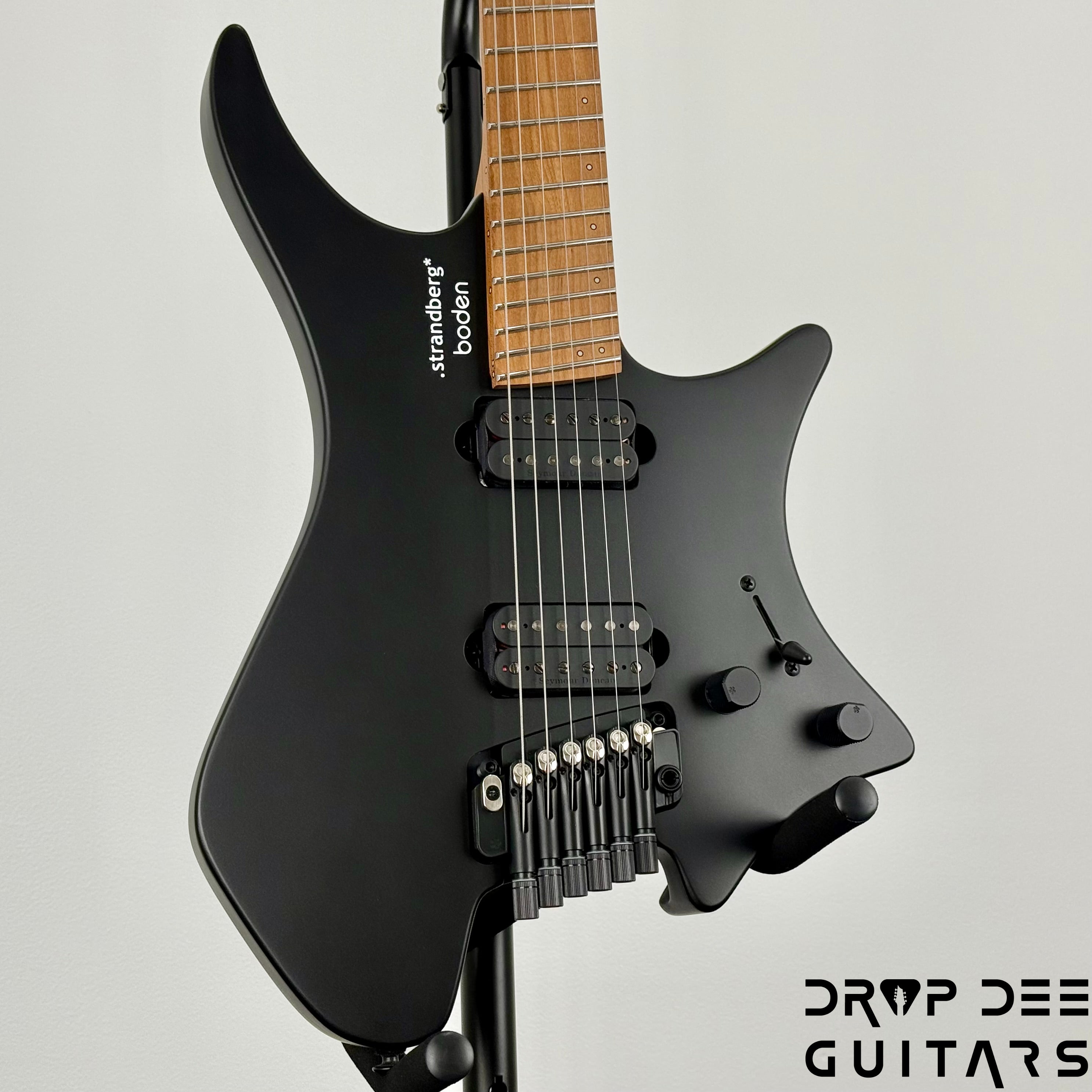 Strandberg Boden Standard N2.6T Tremolo Multiscale Headless Electric Guitar w/ Bag - Black Satin Metallic
