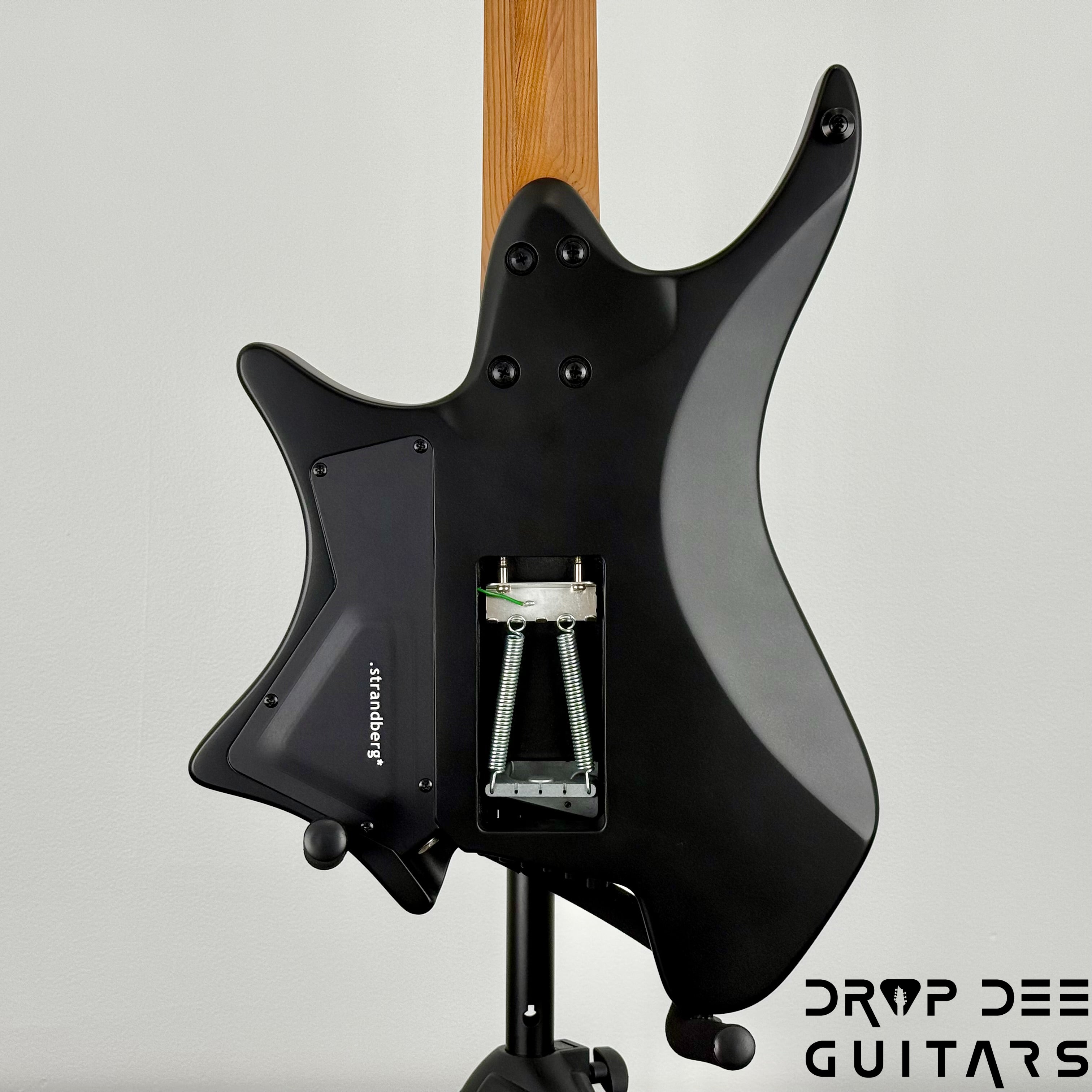 Strandberg Boden Standard N2.6T Tremolo Multiscale Headless Electric Guitar w/ Bag - Black Satin Metallic