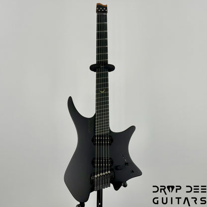 Strandberg Boden Plini Edition N2.6T Tremolo Multiscale Headless Electric Guitar w/ Bag - Black Satin Metallic