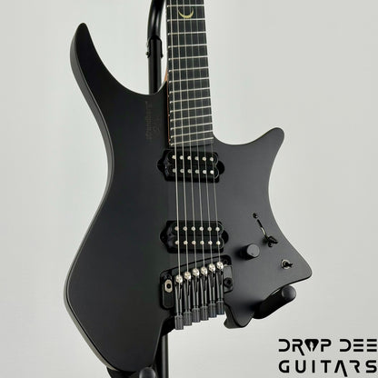 Strandberg Boden Plini Edition N2.6T Tremolo Multiscale Headless Electric Guitar w/ Bag - Black Satin Metallic