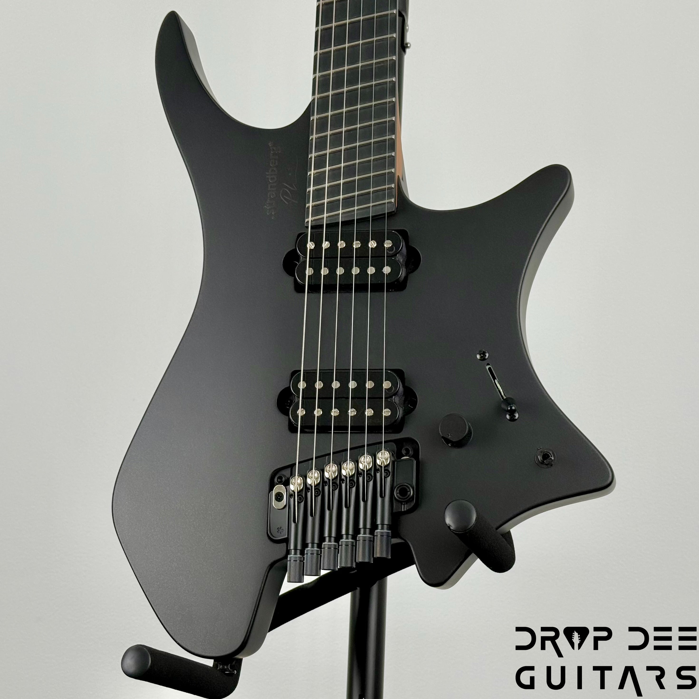 Strandberg Boden Plini Edition N2.6T Tremolo Multiscale Headless Electric Guitar w/ Bag - Black Satin Metallic