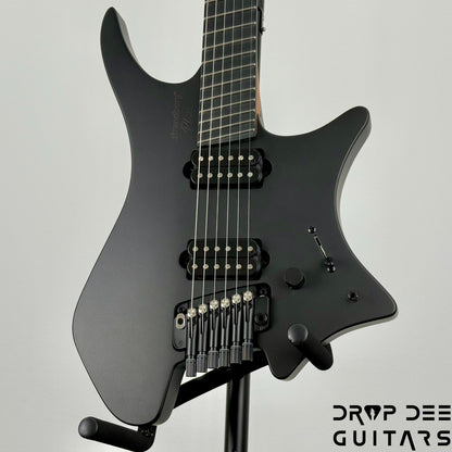 Strandberg Boden Plini Edition N2.6T Tremolo Multiscale Headless Electric Guitar w/ Bag - Black Satin Metallic