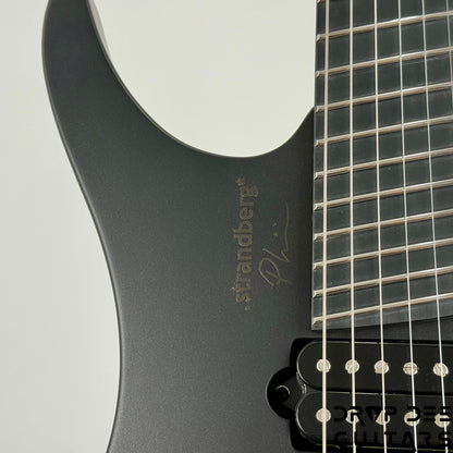 Strandberg Boden Plini Edition N2.6T Tremolo Multiscale Headless Electric Guitar w/ Bag - Black Satin Metallic