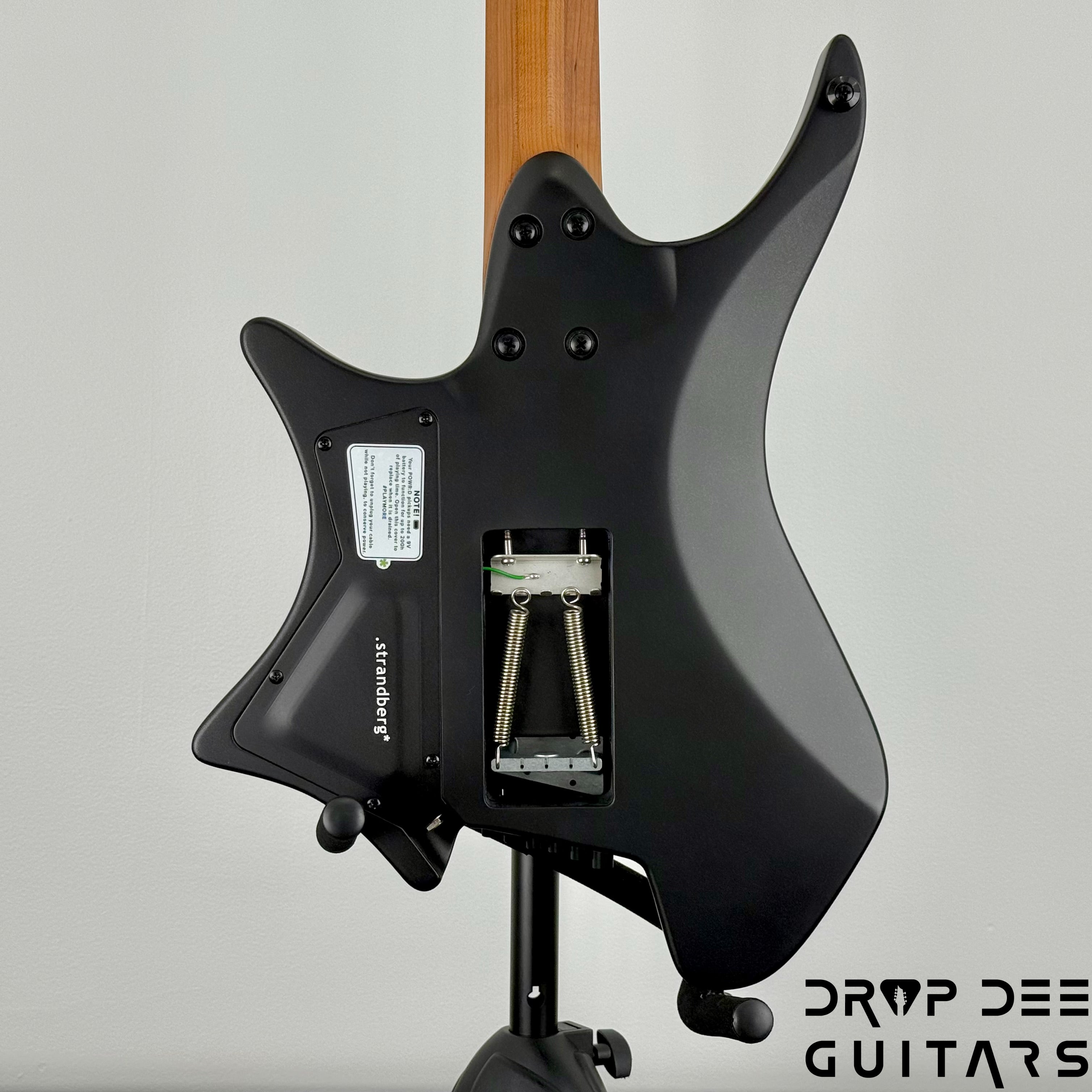 Strandberg Boden Plini Edition N2.6T Tremolo Multiscale Headless Electric Guitar w/ Bag - Black Satin Metallic