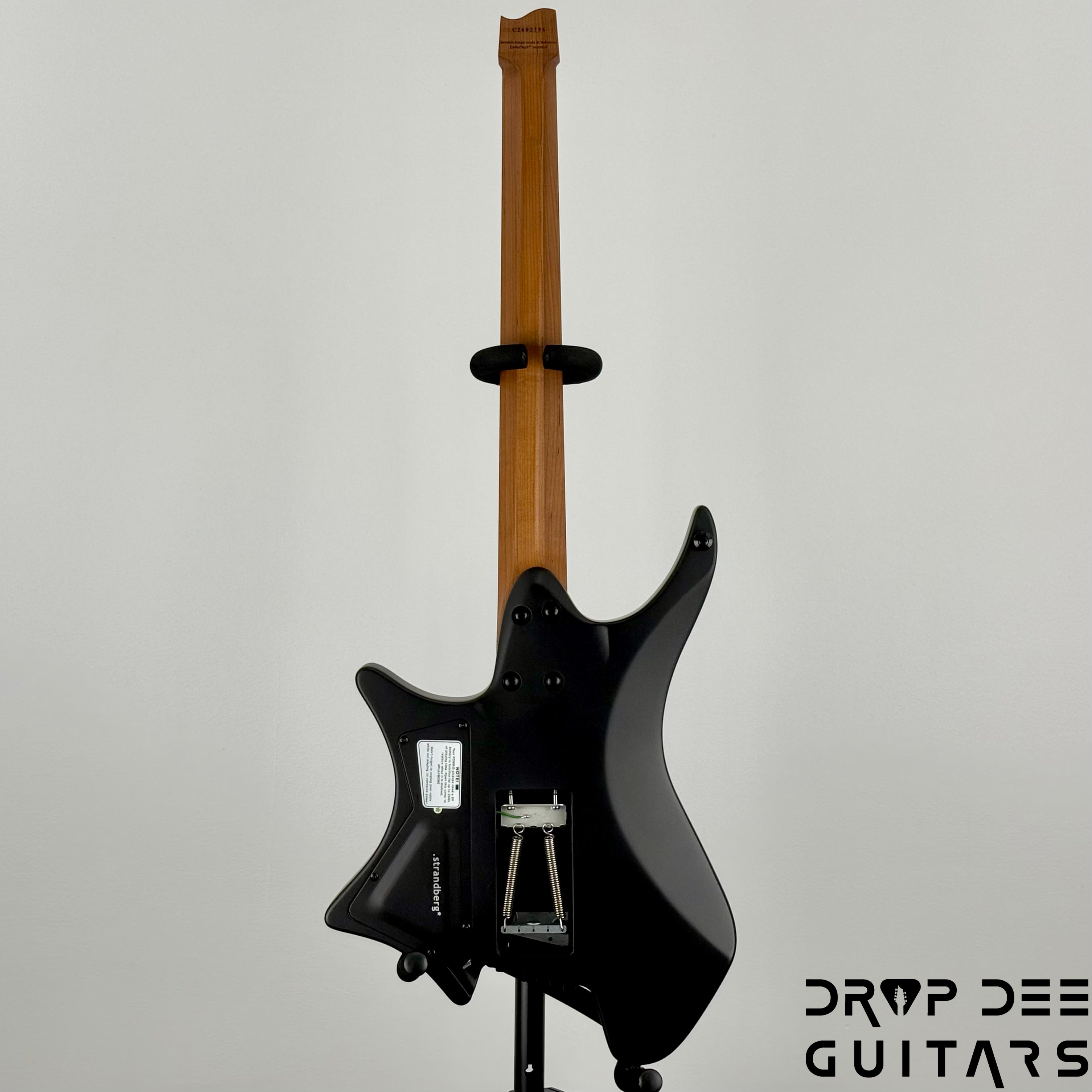 Strandberg Boden Plini Edition N2.6T Tremolo Multiscale Headless Electric Guitar w/ Bag - Black Satin Metallic