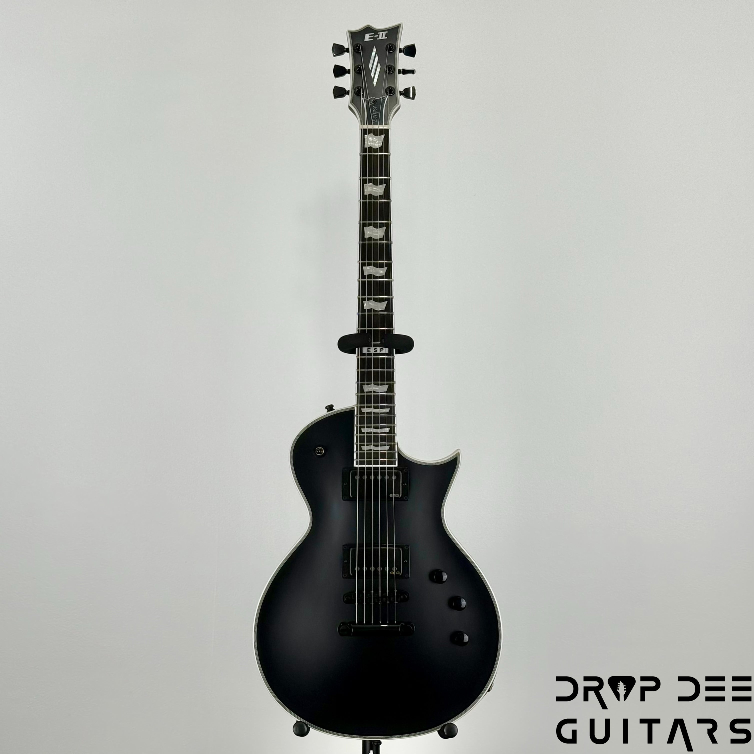 ESP E-II Eclipse Electric Guitar w/ Case - Black Satin