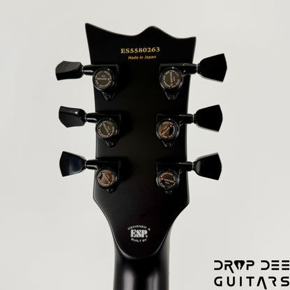 ESP E-II Eclipse Electric Guitar w/ Case - Black Satin