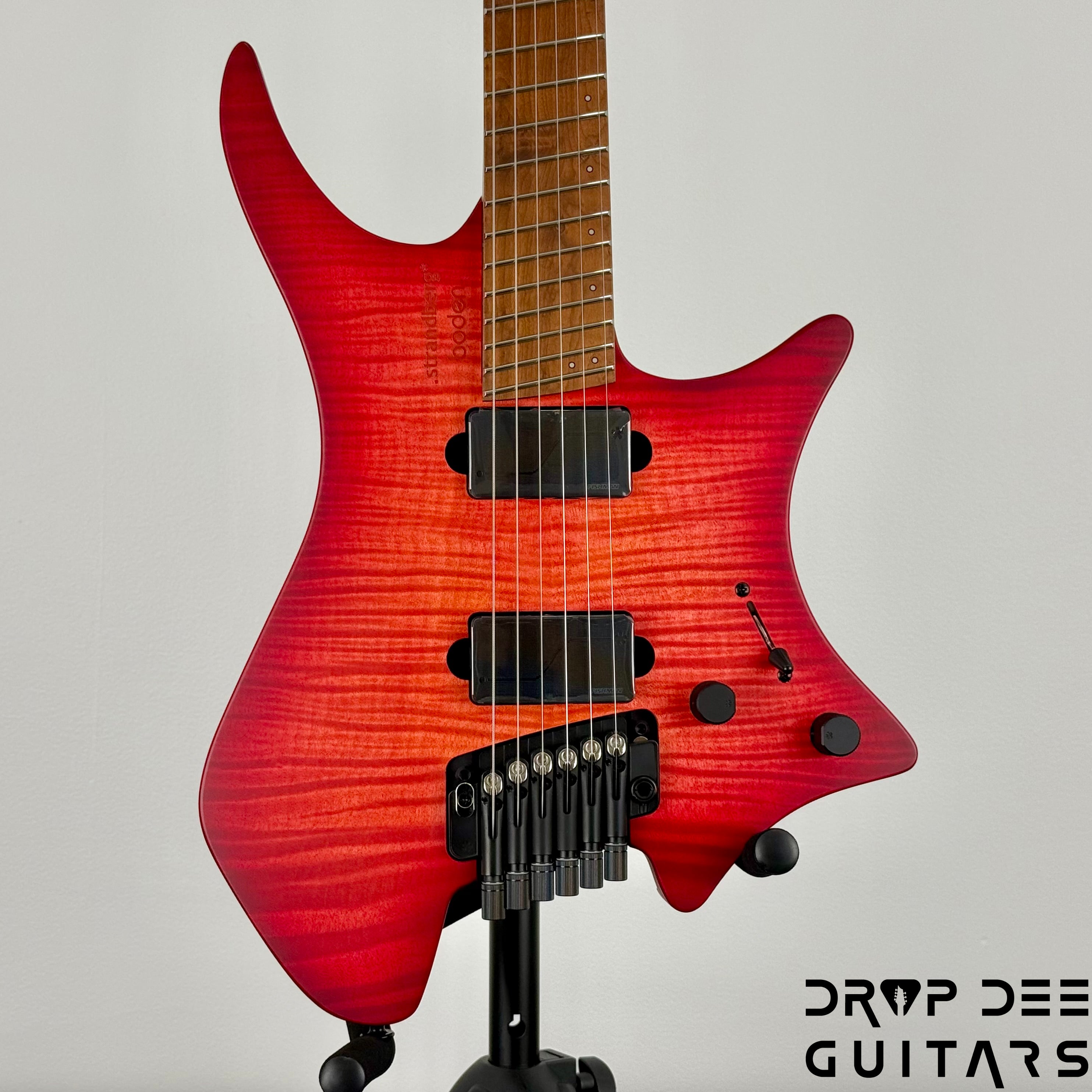Strandberg Boden Original N2.6T Tremolo Multiscale Headless Electric Guitar w/ Bag - Sunset Coral Burst Satin