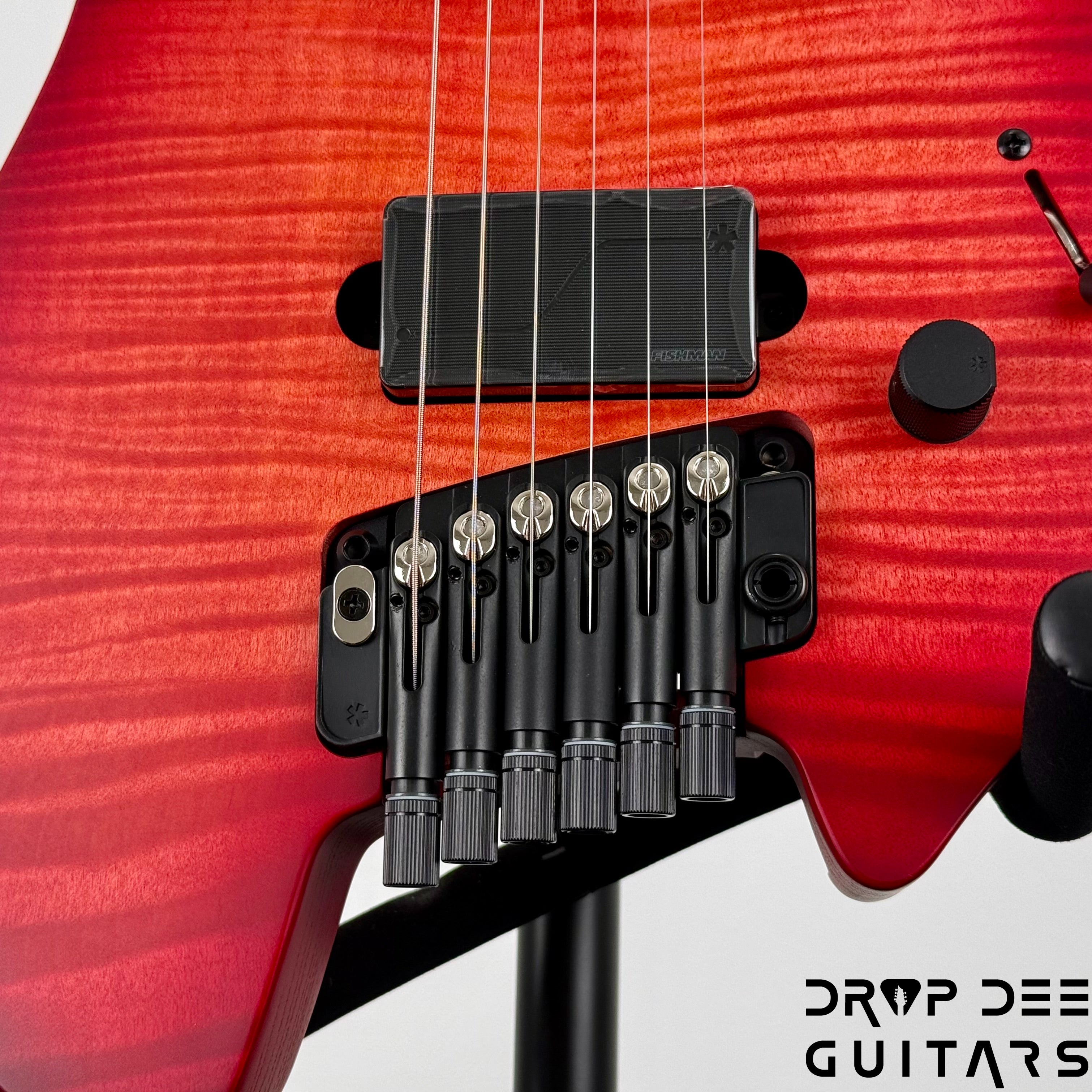 Strandberg Boden Original N2.6T Tremolo Multiscale Headless Electric Guitar w/ Bag - Sunset Coral Burst Satin