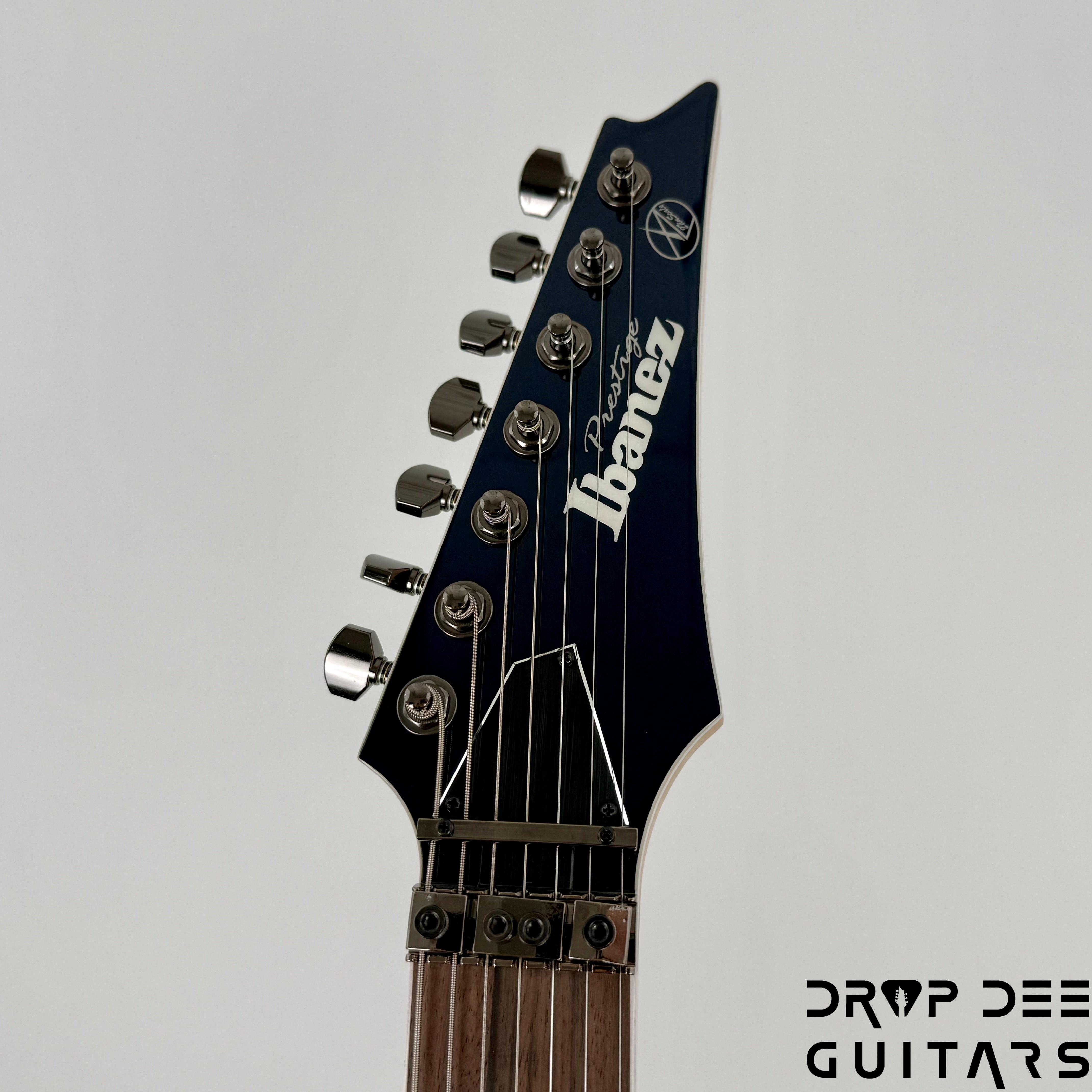 Ibanez Prestige RG2027XL Baritone 7-String Electric Guitar w/ Case - Dark Tide Blue