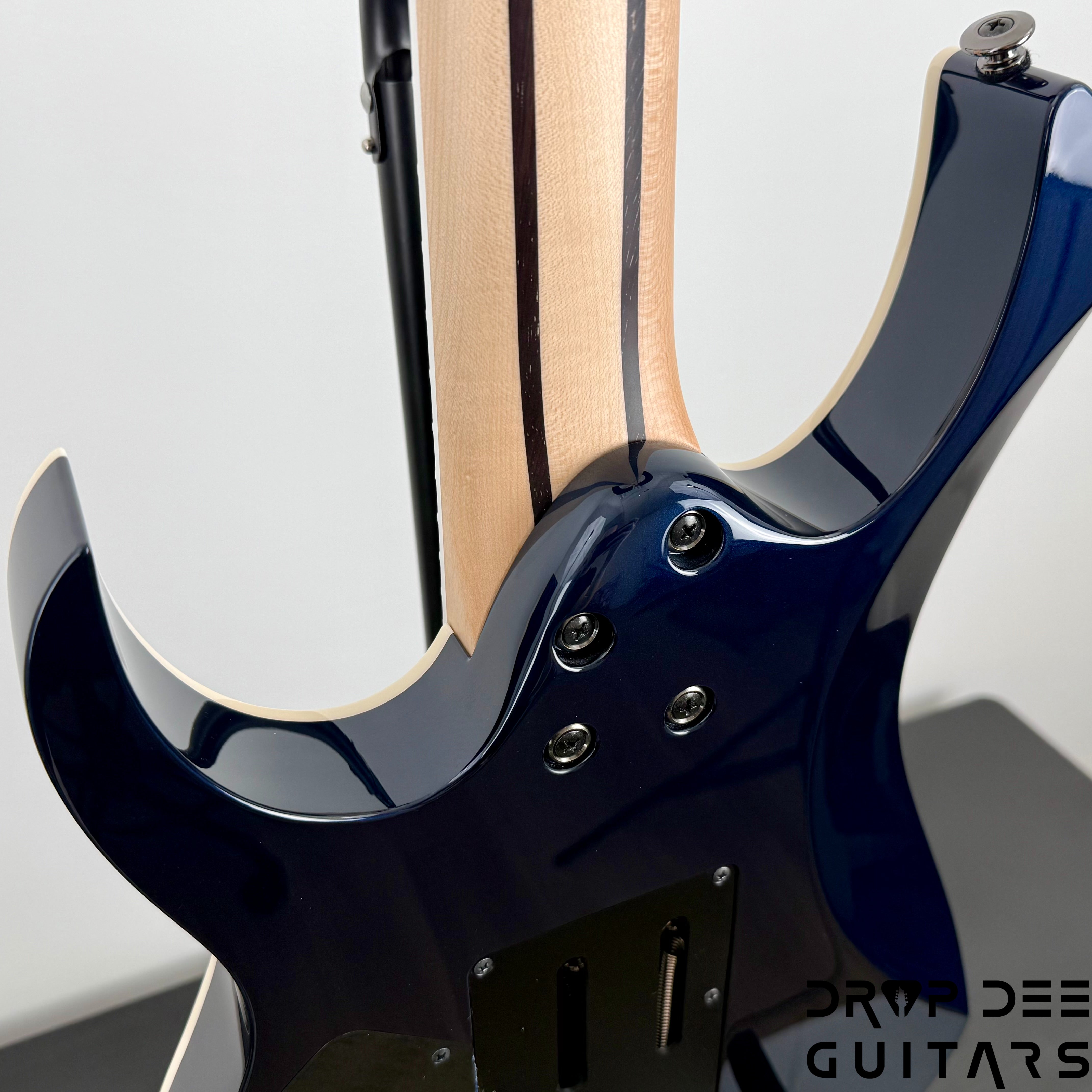 Ibanez Prestige RG2027XL Baritone 7-String Electric Guitar w/ Case - Dark Tide Blue