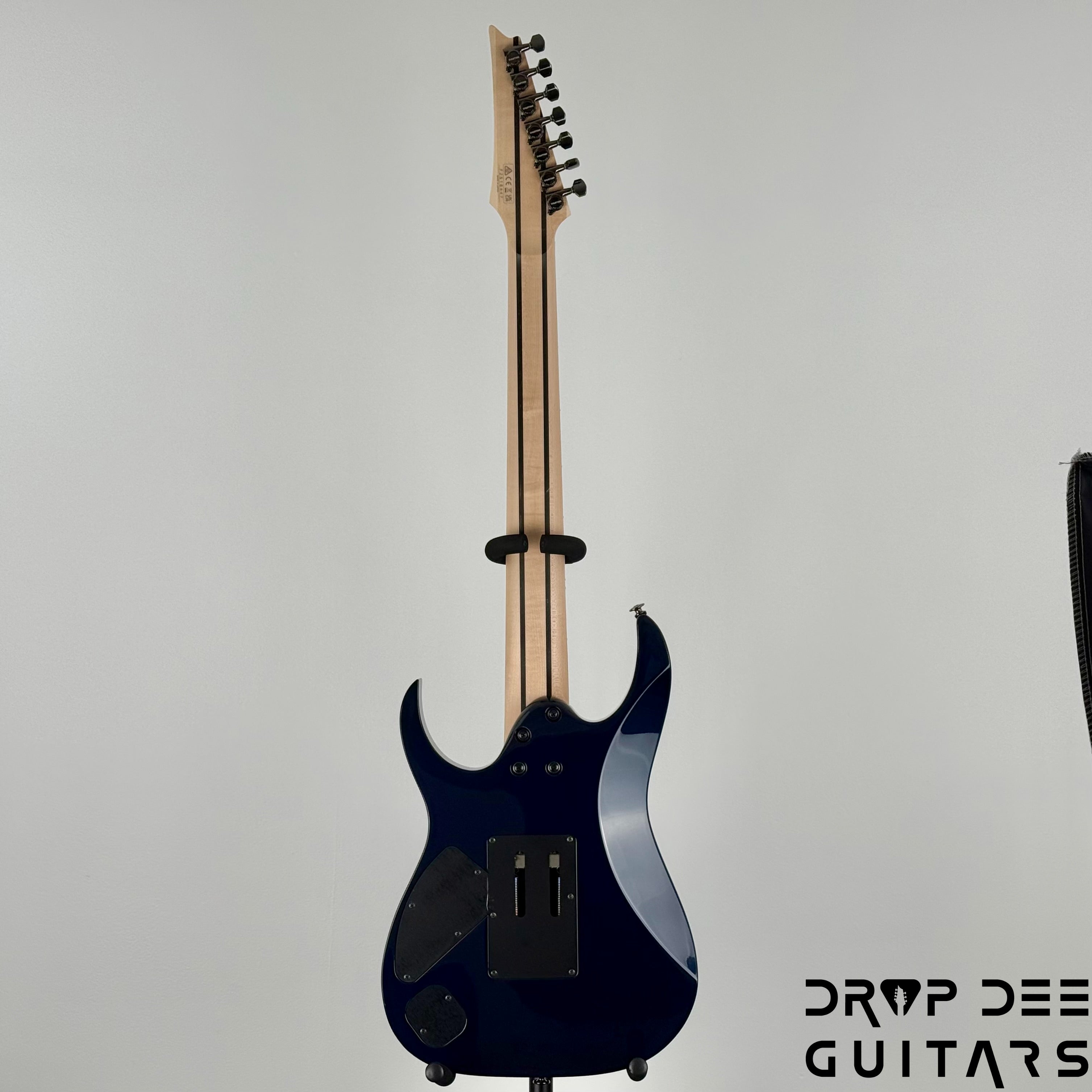 Ibanez Prestige RG2027XL Baritone 7-String Electric Guitar w/ Case - Dark Tide Blue