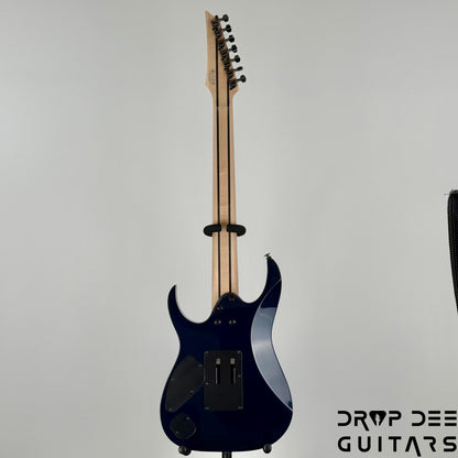 Ibanez Prestige RG2027XL Baritone 7-String Electric Guitar w/ Case - Dark Tide Blue