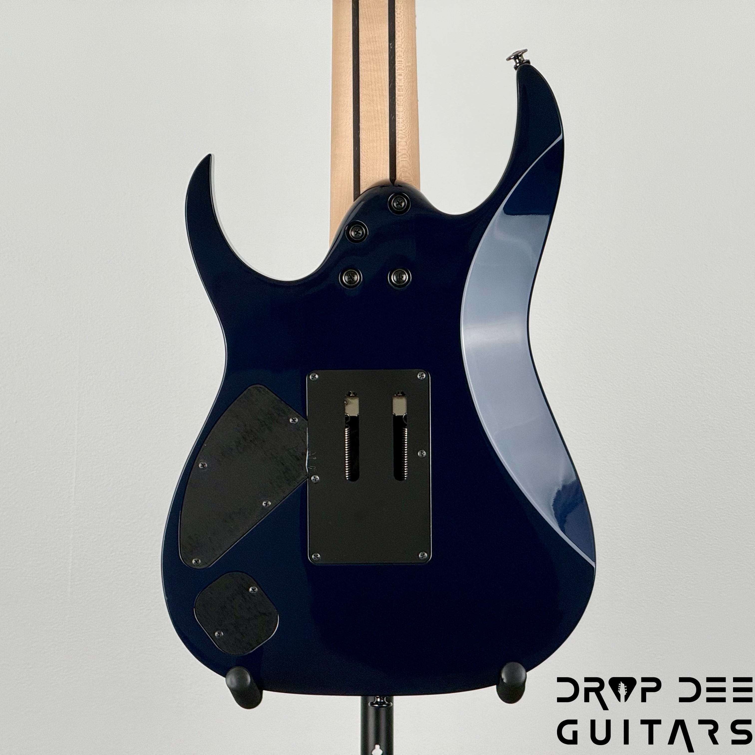 Ibanez Prestige RG2027XL Baritone 7-String Electric Guitar w/ Case - Dark Tide Blue