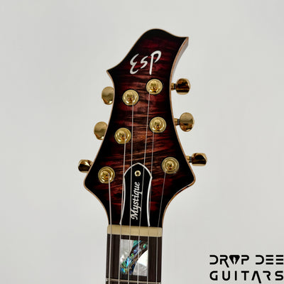 ESP Original Series Mystique CTM Electric Guitar w/ Case - Reptile Red Burst