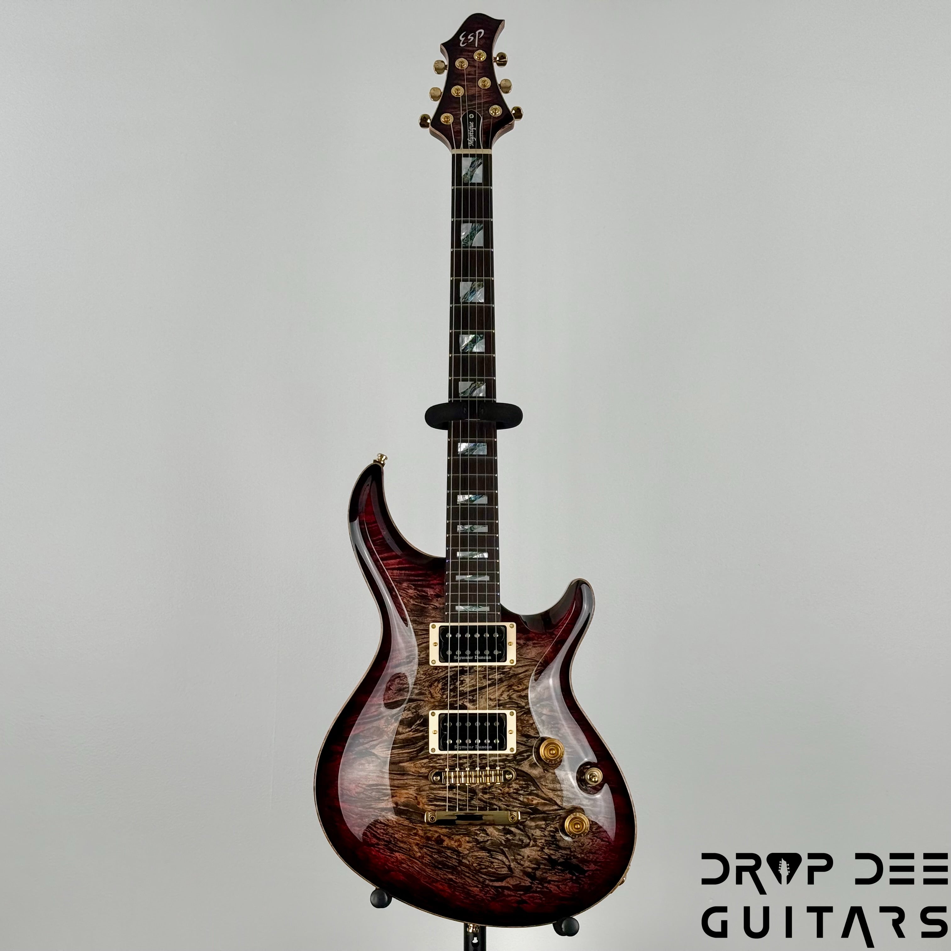 ESP Original Series Mystique CTM Electric Guitar w/ Case - Reptile Red Burst