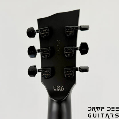 Dunable USA Custom Shop Yeti Baritone Electric Guitar w/ Case - Satin Black