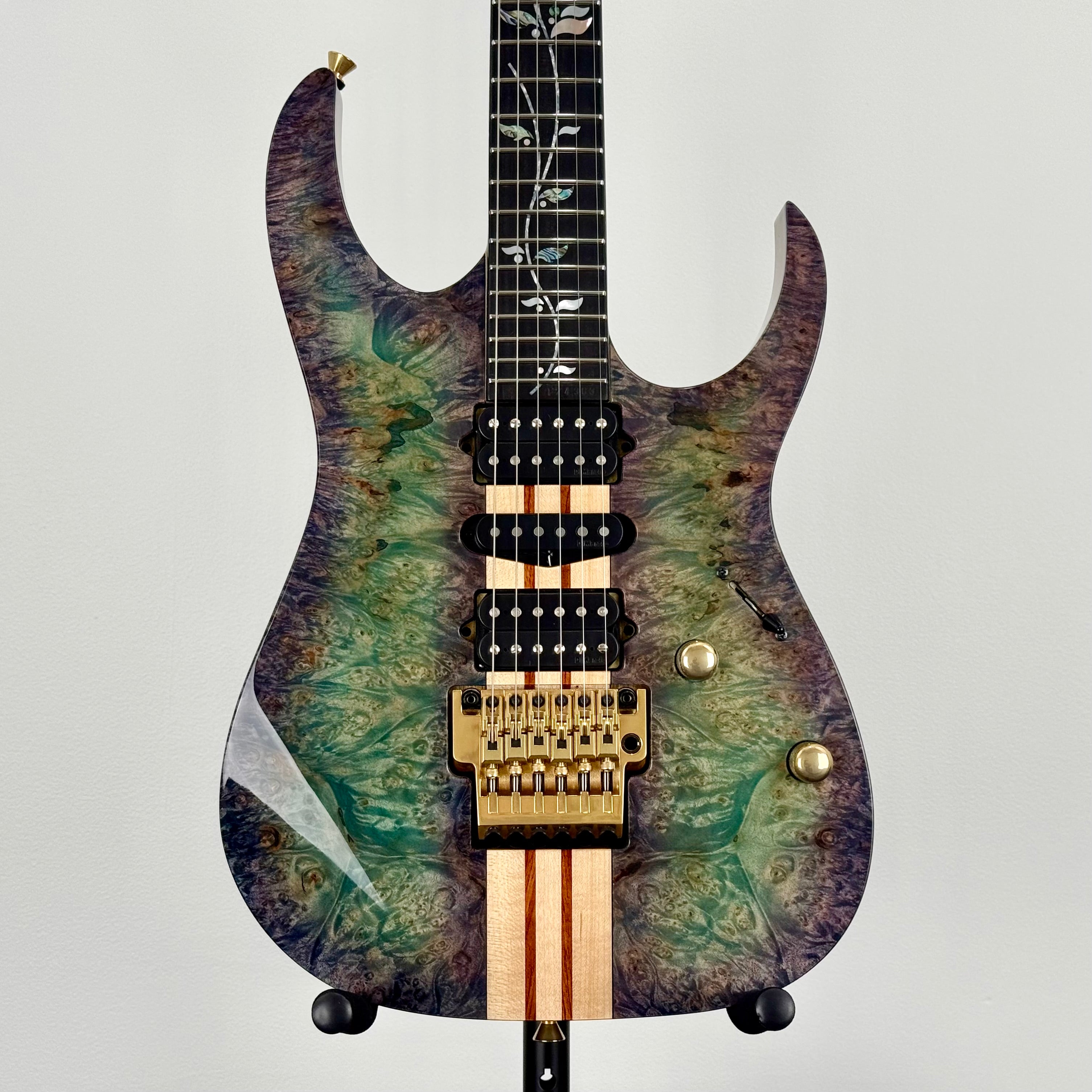 Ibanez Japan Custom Shop RG Visions IV2RG Electric Guitar w/ Case - Blue/Green/Purple