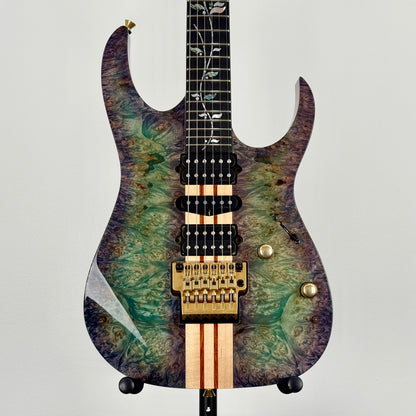 Ibanez Japan Custom Shop RG Visions IV2RG Electric Guitar w/ Case - Blue/Green/Purple