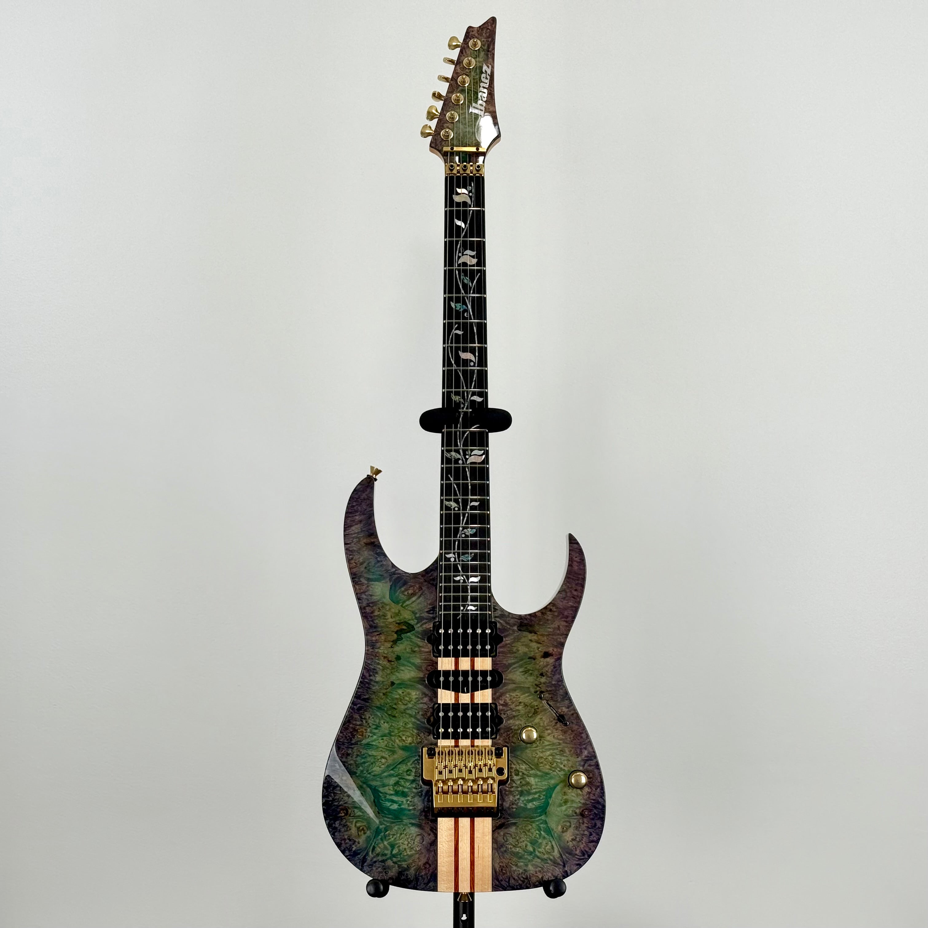 Ibanez Japan Custom Shop RG Visions IV2RG Electric Guitar w/ Case - Blue/Green/Purple