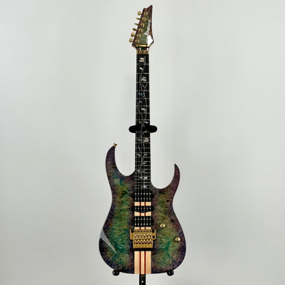 Ibanez Japan Custom Shop RG Visions IV2RG Electric Guitar w/ Case - Blue/Green/Purple