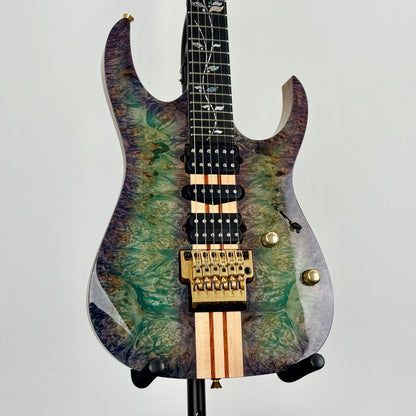 Ibanez Japan Custom Shop RG Visions IV2RG Electric Guitar w/ Case - Blue/Green/Purple