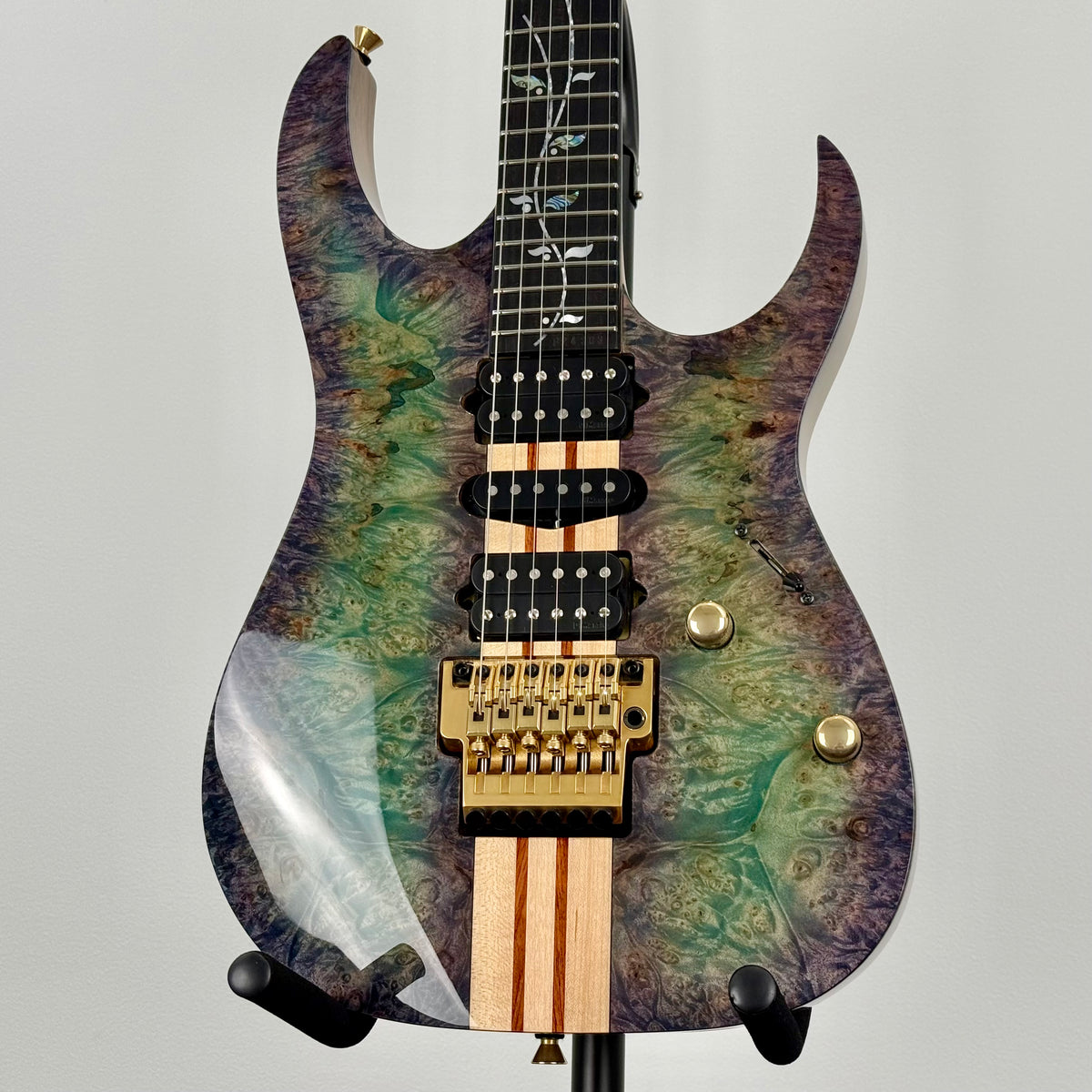 Ibanez Japan Custom Shop RG Visions IV2RG Electric Guitar w/ Case - Blue/Green/Purple