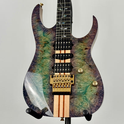 Ibanez Japan Custom Shop RG Visions IV2RG Electric Guitar w/ Case - Blue/Green/Purple