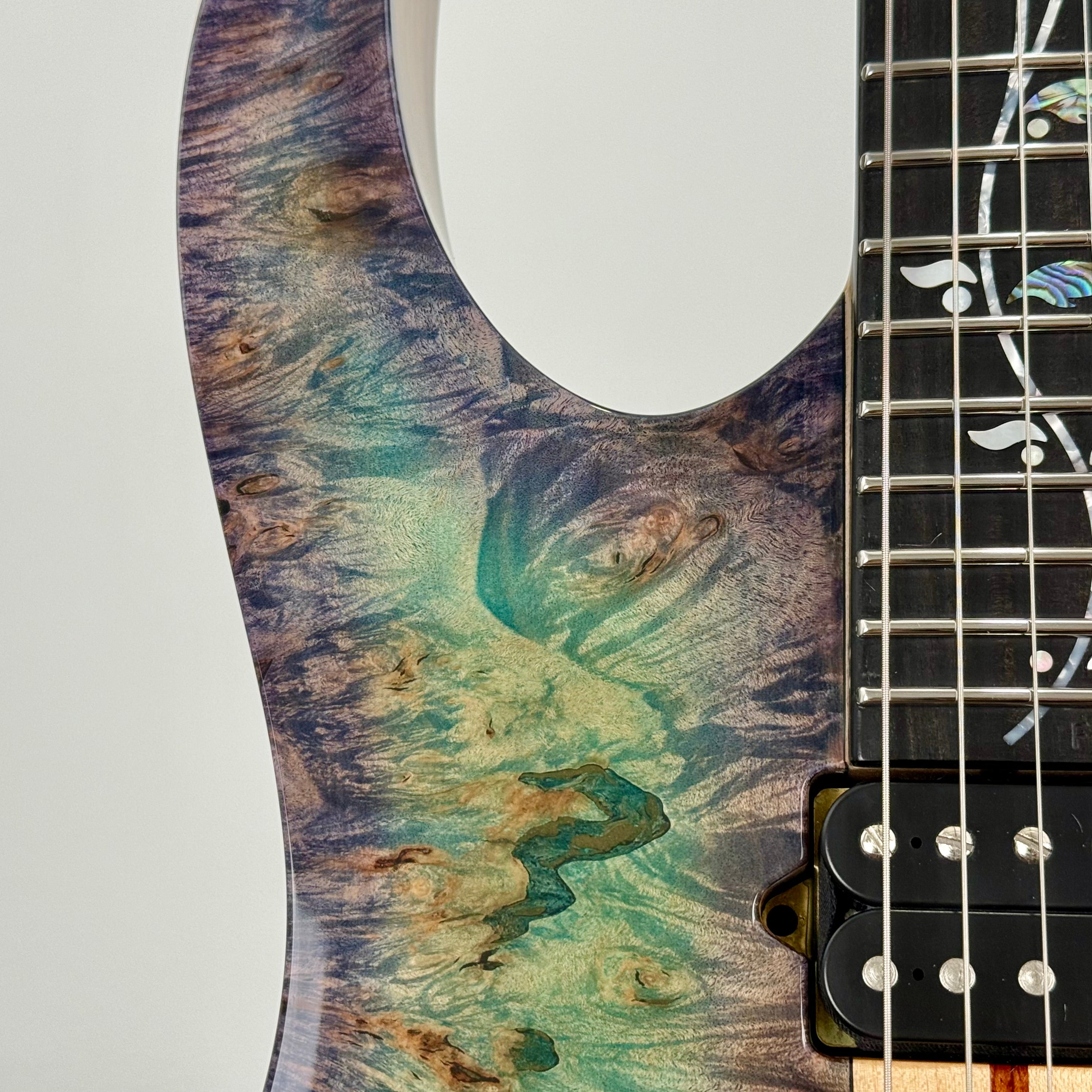 Ibanez Japan Custom Shop RG Visions IV2RG Electric Guitar w/ Case - Blue/Green/Purple