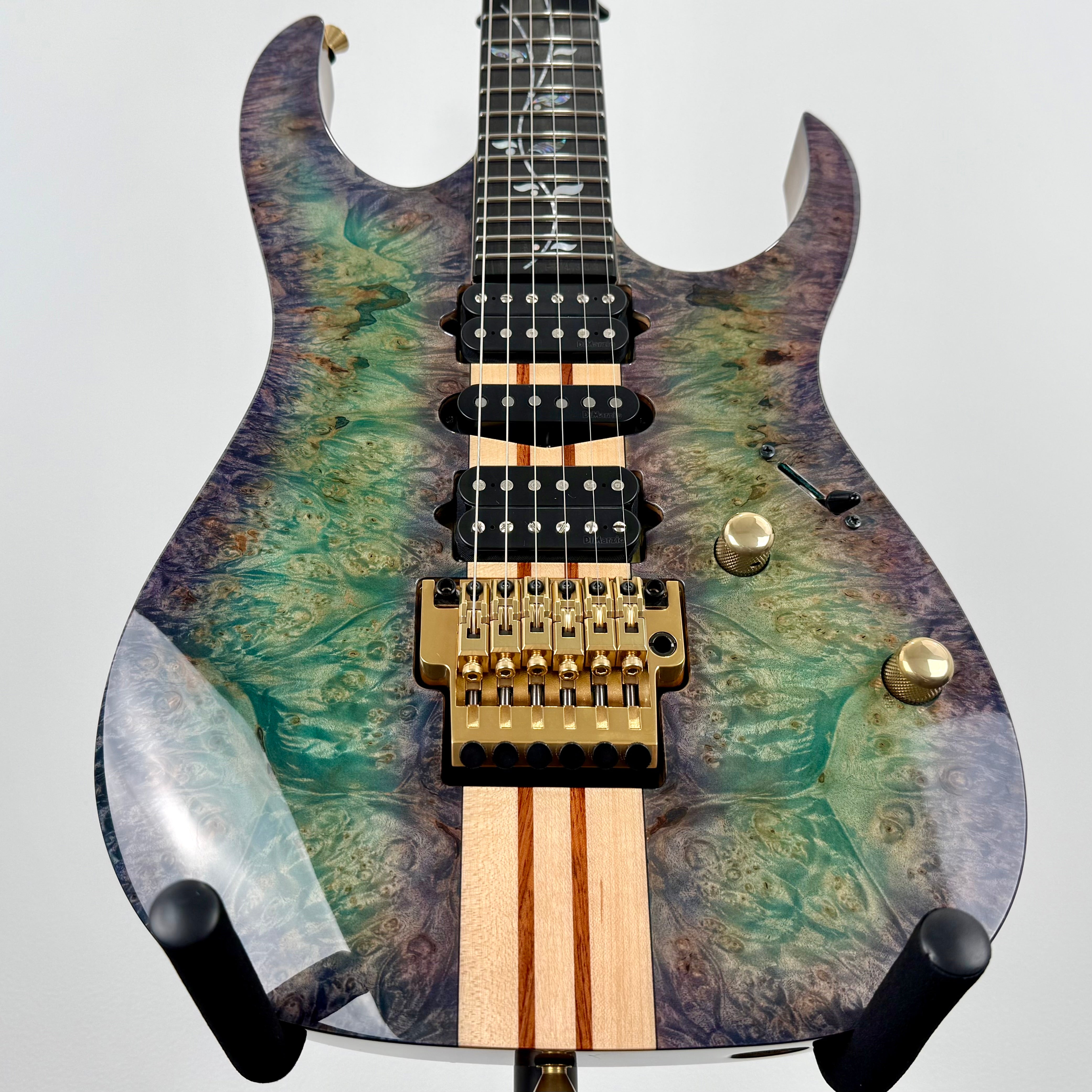 Ibanez Japan Custom Shop RG Visions IV2RG Electric Guitar w/ Case - Blue/Green/Purple