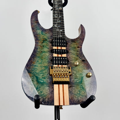 Ibanez Japan Custom Shop RG Visions IV2RG Electric Guitar w/ Case - Blue/Green/Purple