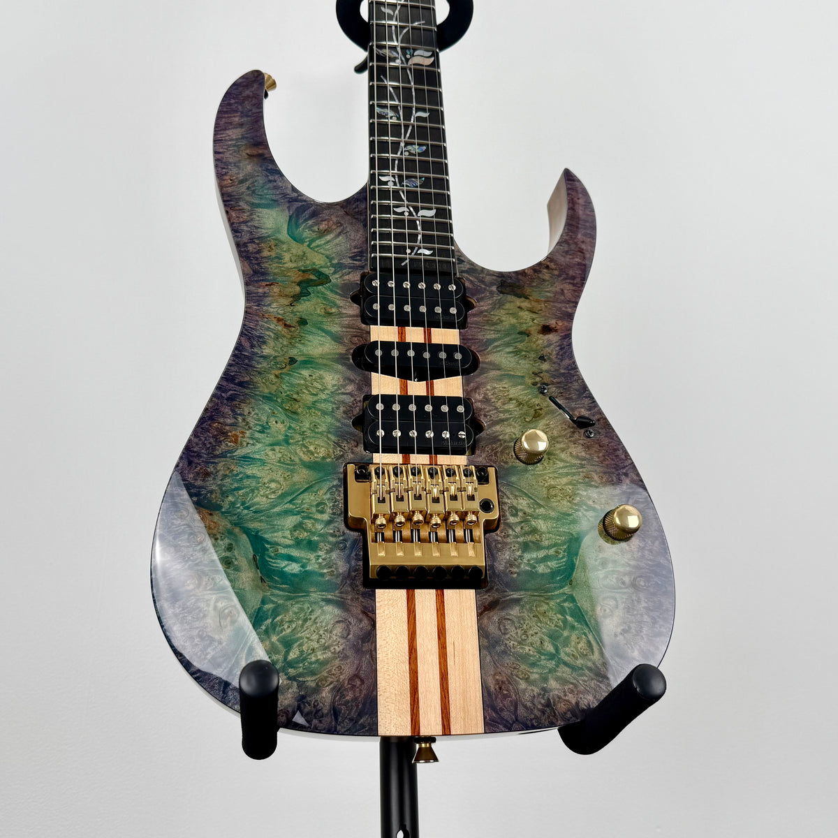 Ibanez Japan Custom Shop RG Visions IV2RG Electric Guitar w/ Case - Blue/Green/Purple