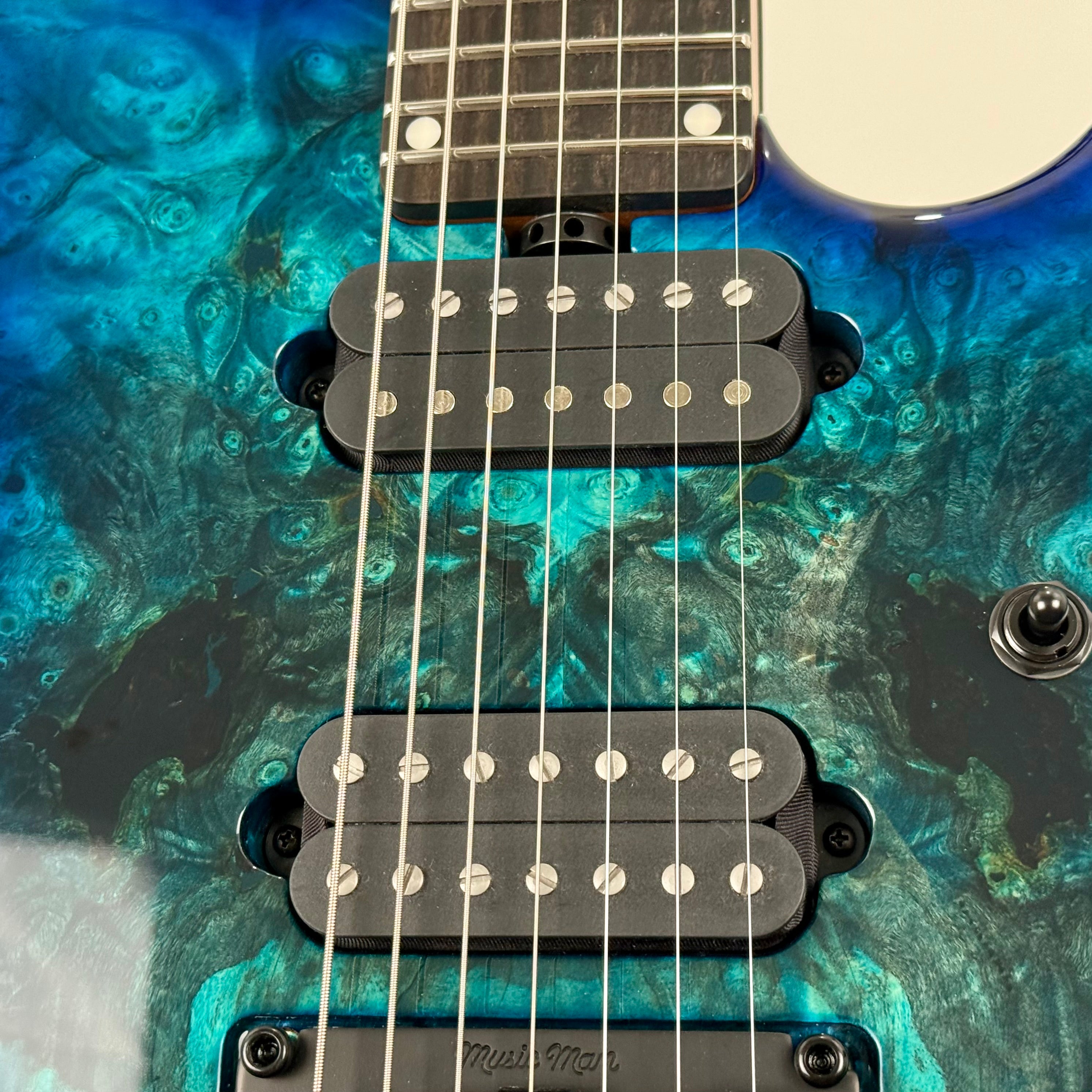 Ernie Ball Music Man Jason Richardson Cutlass HT 7-String Electric Guitar w/ Case - Water Temple