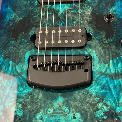 Ernie Ball Music Man Jason Richardson Cutlass HT 7-String Electric Guitar w/ Case - Water Temple