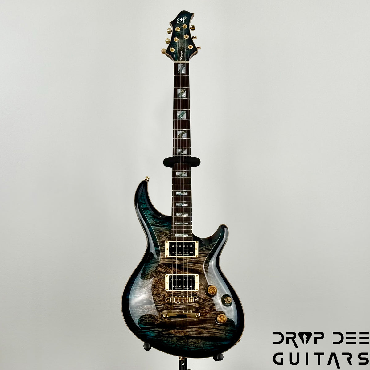 ESP Original Series Mystique CTM Electric Guitar w/ Case - See Thru Black Blue Burst