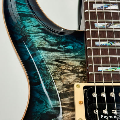 ESP Original Series Mystique CTM Electric Guitar w/ Case - See Thru Black Blue Burst