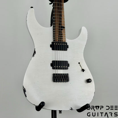 Mayones Adam Christianson Aquila Cardinal Aged Electric Guitar w/ Case - Cardinal White Aged