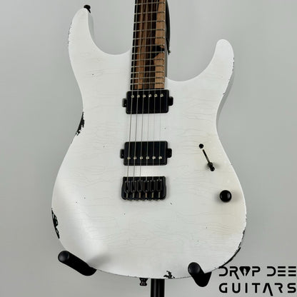 Mayones Adam Christianson Aquila Cardinal Aged Electric Guitar w/ Case - Cardinal White Aged