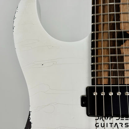 Mayones Adam Christianson Aquila Cardinal Aged Electric Guitar w/ Case - Cardinal White Aged