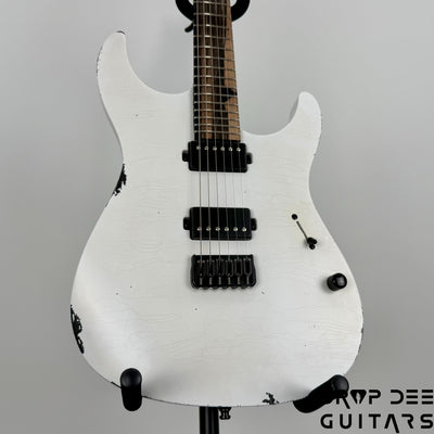 Mayones Adam Christianson Aquila Cardinal Aged Electric Guitar w/ Case - Cardinal White Aged