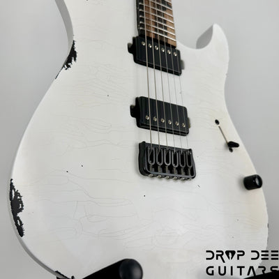 Mayones Adam Christianson Aquila Cardinal Aged Electric Guitar w/ Case - Cardinal White Aged