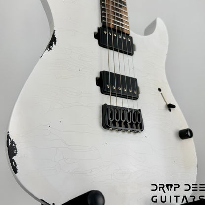 Mayones Adam Christianson Aquila Cardinal Aged Electric Guitar w/ Case - Cardinal White Aged